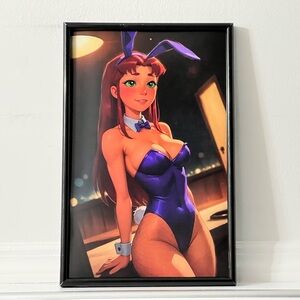 Teen Titans Starfire pinup girl art Poster